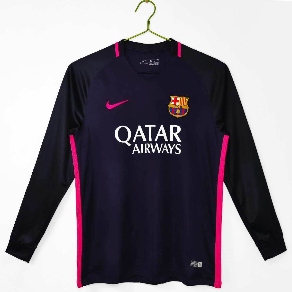 Barcelona 2016/17 Long sleeve Away Jersey - Size Medium