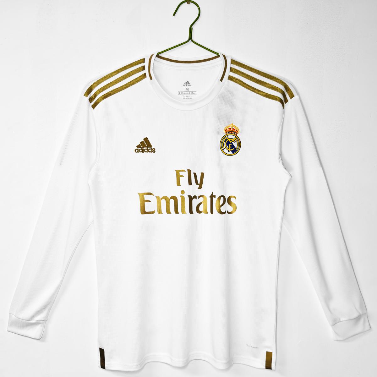 Real Madrid 2019/20 Long Sleeve Home Jersey - Size Medium